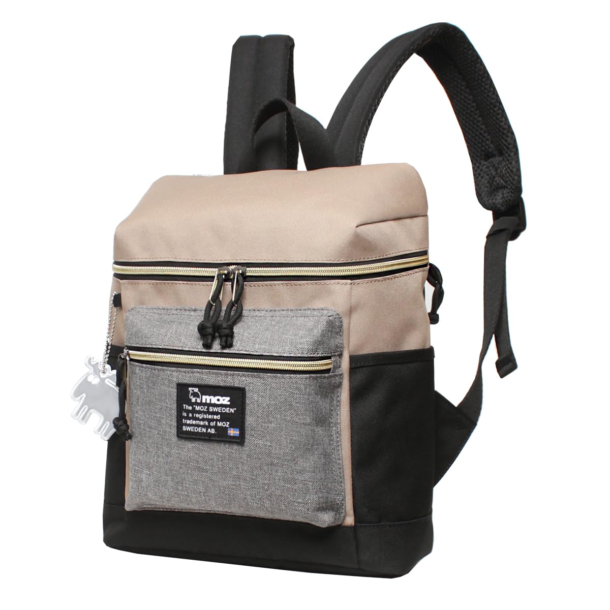 

Официально лицензированные мини-фиты для женщин с бесплатными подарками и новинкой рюкзак [Mozu], маленький, легкий, B5, [в комплекте] ZZEI-04 (черный бежевый)