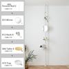 DRAW A LINE 023 Mirror White Draw A Line Mirror White 24cm W X 1.2cm D X 25.7cm H Weight 660g D-MIR-WH