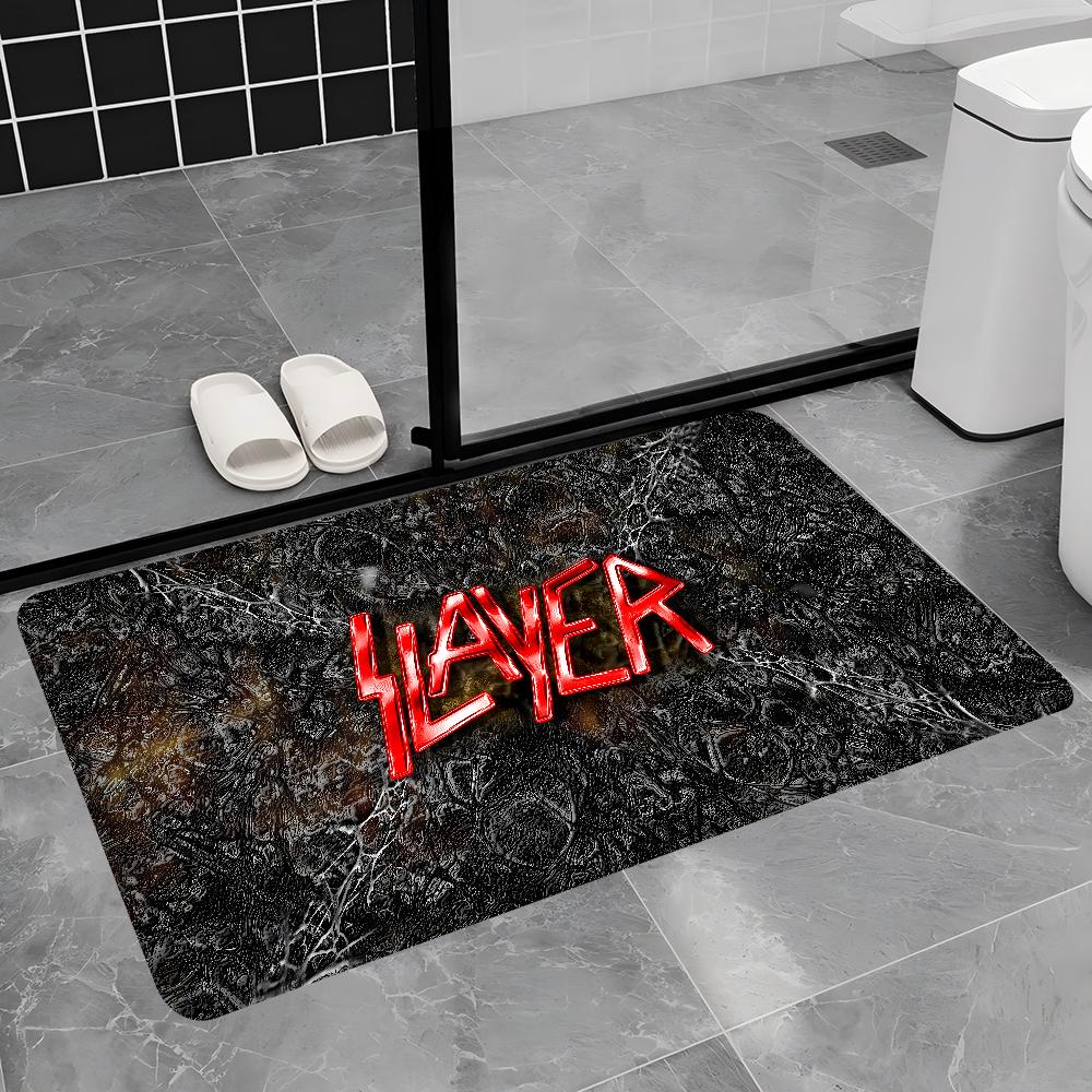 S-Slayer Heavy Metal Band Music Bath Mat Nordic Style Home Doormat Bathroom-Toilet Mats Bedroom Welcome Doormat