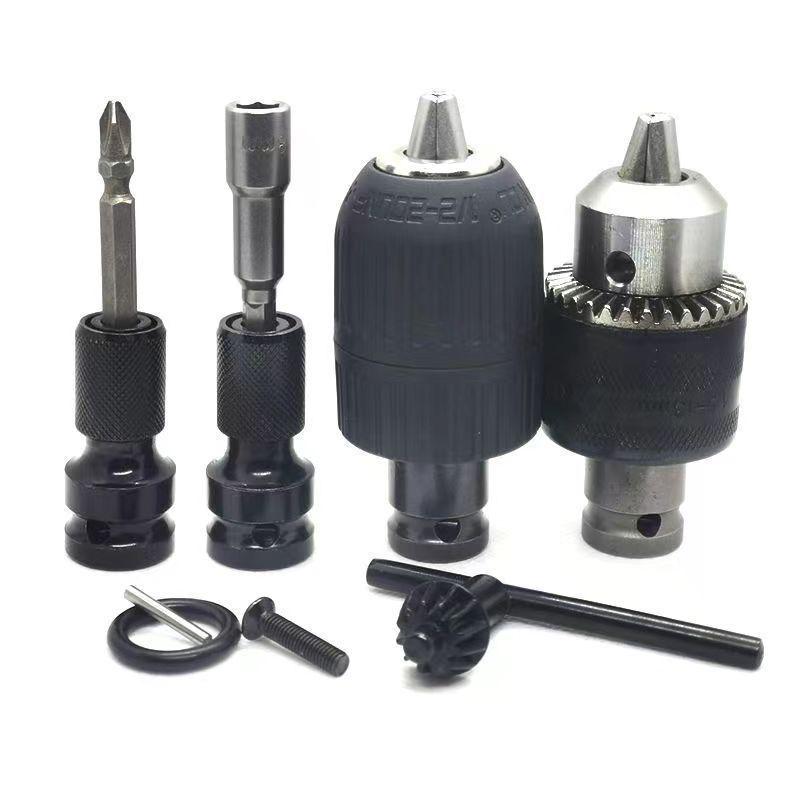 Teleskopischer Elektrischer Schraubenschlüssel-Konverter mit Sechskant-Stecknuss-Bit für Holzbearbeitungsbohrer