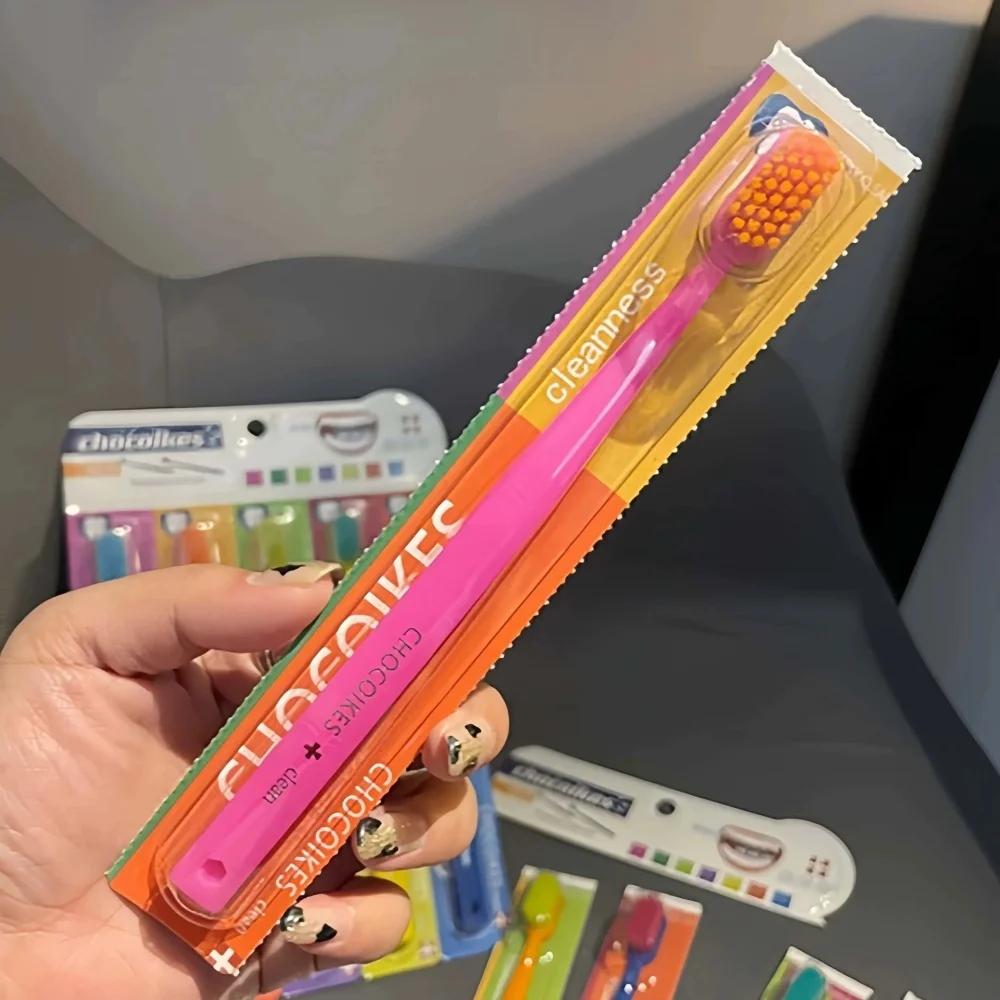 5pcs Ultra Soft Toothbrush Set Colored Men Women Adult Household Toothbrush Oral Hygiene For Sensitive Gum for Travel and Hotels