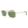 Ray Ban Polarized Dark Green Rectangular Unisex Sunglasses Rb3717 9196p1 57