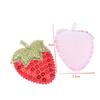 20Pcs Sequined Strawberry Patch Sewing Appliqued Sew On Clothes Decoration For Diy Hiarpin Accessories
