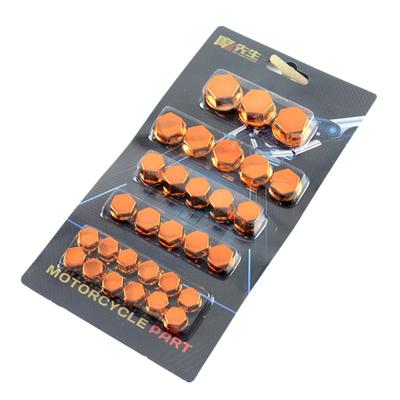 30pcs Motorcycle Screw Nut Cover Caps Bolt Covers for Car Motorcycle Modification Accessories Screw