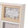 Francfranc Natural Photo Frame with Clock, White