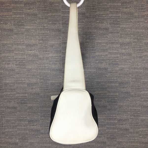 Kate Spade Hand Shoulder Bag Black × White with Dust Bag(USED)