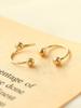 Minimalpiercing 14K Twist Horseshoe Piercing Earrings