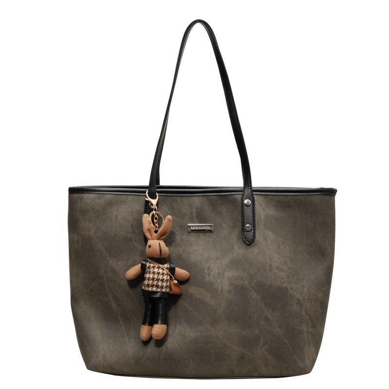 

Винтажная женская сумка через плечо темно-серого