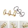 1X Metal Notebook Loose Leaf Binder Binder Ring Snap Album Split Hinged Keyring