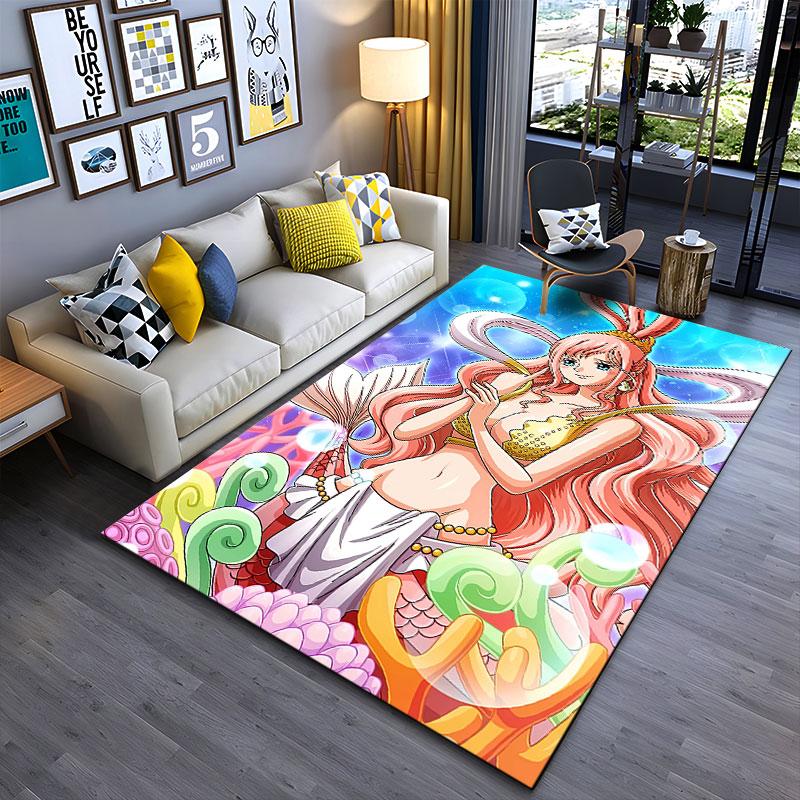 Mermaid Princess Fantasy Carpet suitable as a non-slip mat for the living room or bedroom sofa