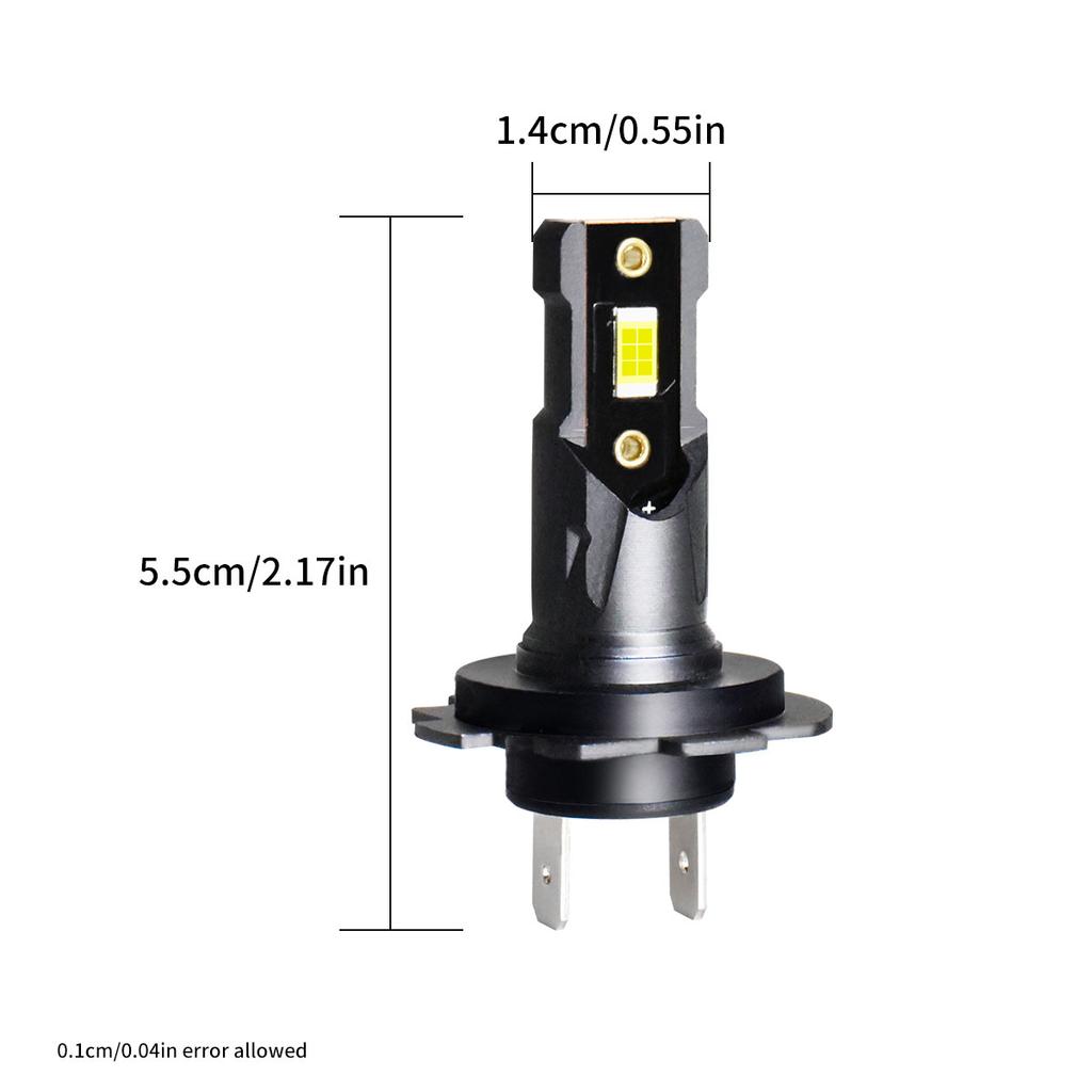 Big Power Canbus H7 H18 LED Headlight Bulbs 25000LM Plug and Play 1:1 Replace for Car Lights 6000K