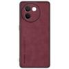 Luxusní matné PU kožené pouzdro na telefon VIVO V30e V30 V40 Pro V40 Lite S18 S19 silikonový nárazuvzdorný nárazník