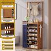 Multi-layer Dustproof Bamboo Shoe Rack for Entryway