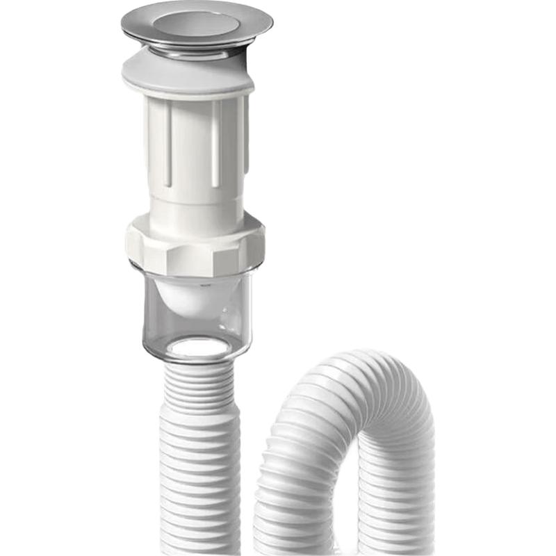 MEJUE Basin Pop-Up Drain Set with Odor-Proof Side Drain and Overflow Standard