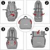 Mountaineering Easy to A4 Sports School [MAXTOP] Backpack, Rucksack, Backpack, Waterproof, Lightweight, Foldable, Carry, Storage, Bag, Mountaineering,
