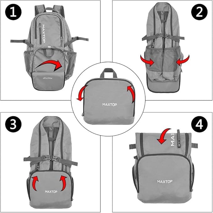Mountaineering Easy to A4 Sports School [MAXTOP] Backpack, Rucksack, Backpack, Waterproof, Lightweight, Foldable, Carry, Storage, Bag, Mountaineering,