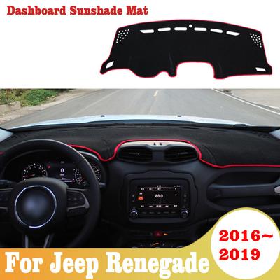 Car Dashboard Cover Mat Sun Shade Pad Instrument Panel Carpets Anti-UV For Jeep Renegade 2015-2019 2020 2026 2026 Accessories