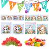 100PCS Multicolor Easter Candy Bags OPP Accessories Easter Cookie Bags Cartton Rabbit Eggs Wrapping Bag Biscuit Snacks Sugars