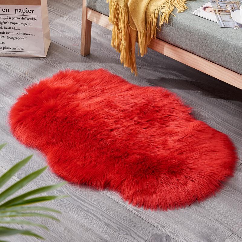 Tappeto Minimalista a Pelo Lungo per Soggiorno, Camera da Letto o Divano