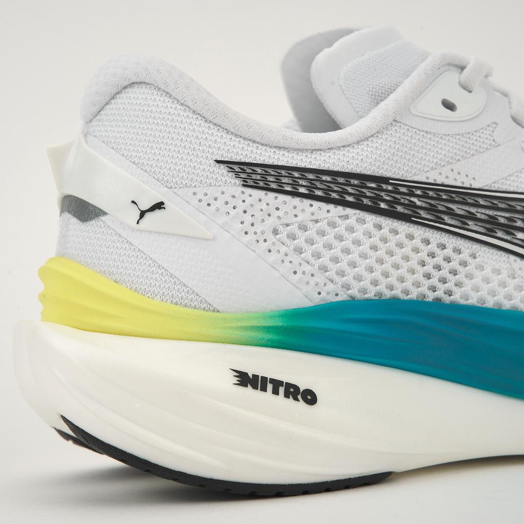 Puma Deviate Nitro 3 Wide White Speed Blue Men Sneakers 378449-07