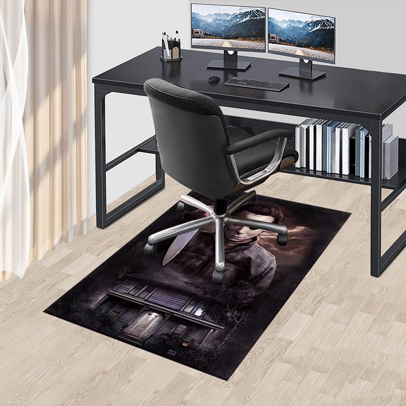 Halloween Horror Icon Carpet For Playroom Bedroom Living Room Sofa Home Decorkids Game Area Rug Nonslip Floor Mat