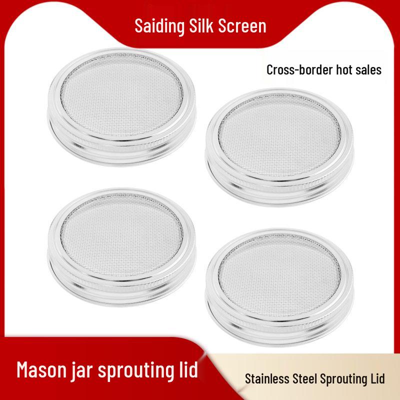 304 Stainless Steel Sprouting Lid for Mason Jar - 86mm/70mm
