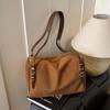 Korean Style High-End Suede Plush Retro Crossbody Bag for 2026 Summer