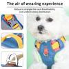 Reflective Pet Chest Strap Vest Type Contrast Color Dog Chest Strap Anti-break Free Dog Traction Chest Back