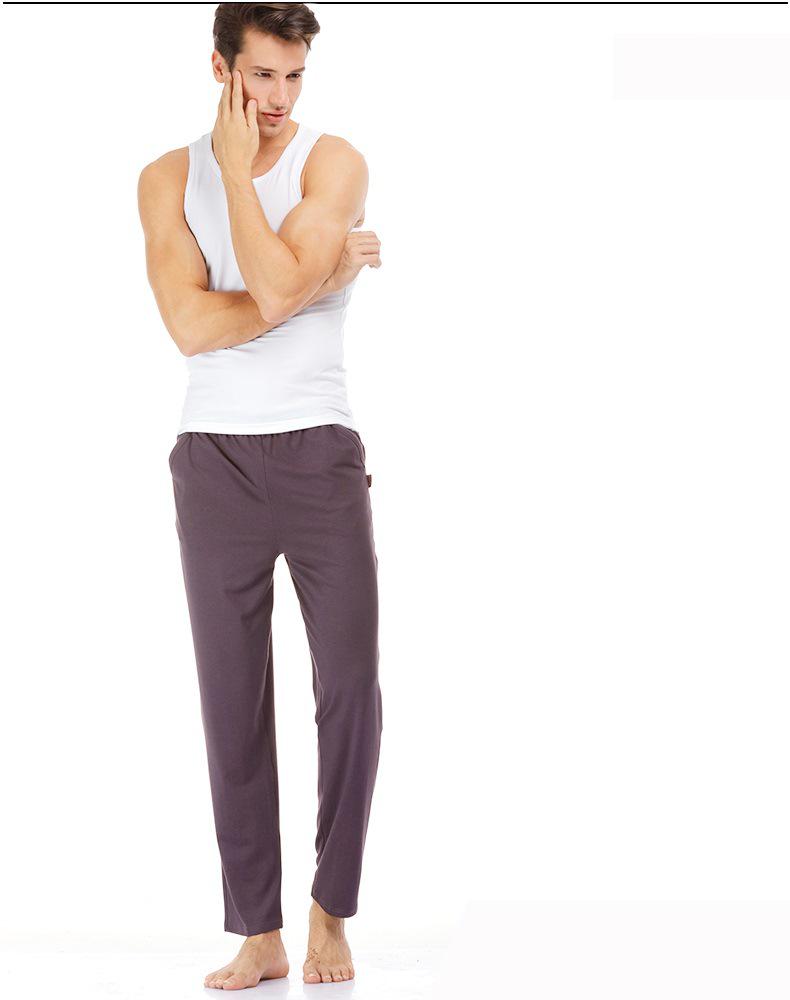 Yilanlu Men's Modal Cotton Loose Pajama Pants - Lightweight Summer Air-Conditioned Trousers