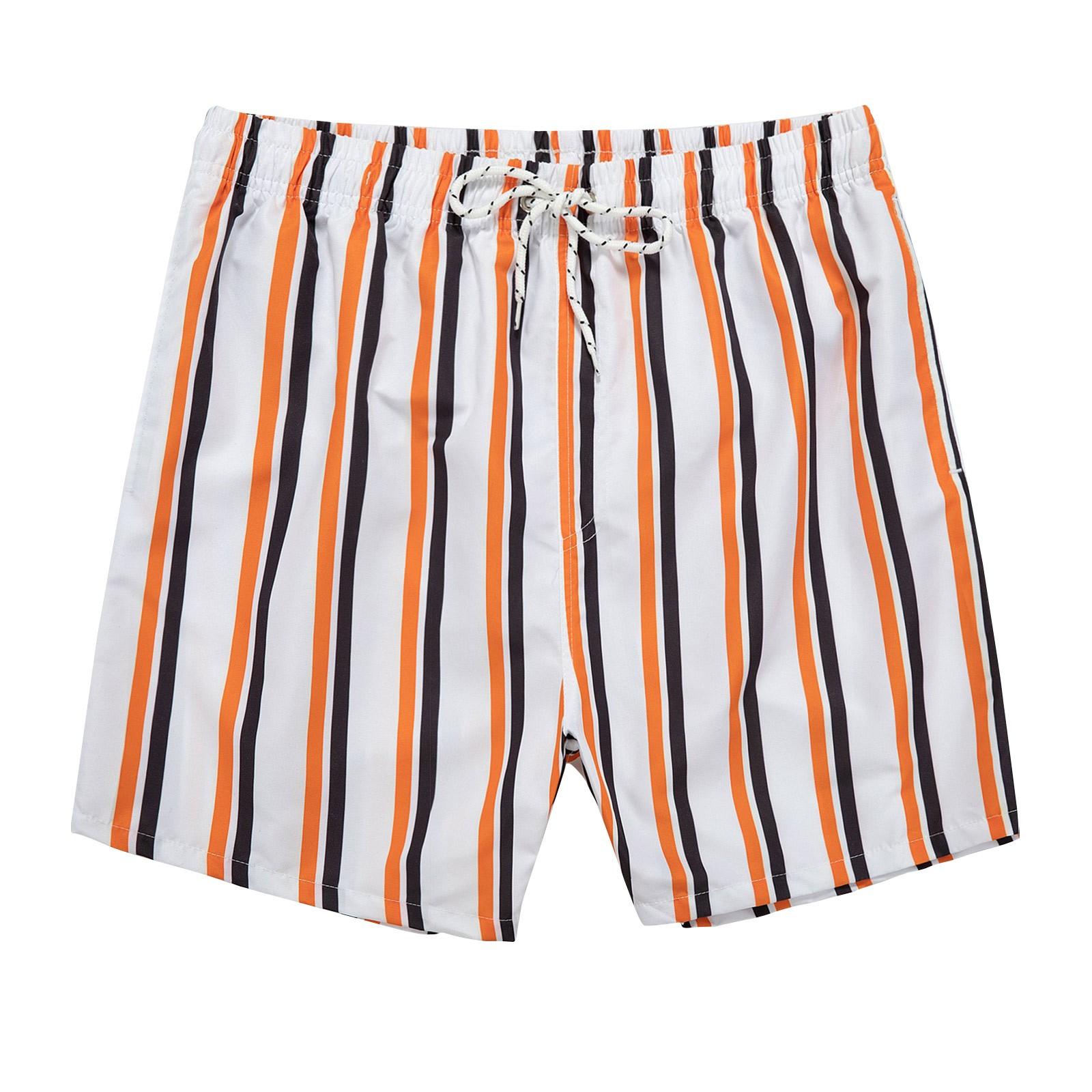 Мужские повседневные модные шорты в полоску с принтом Мужские свободные дышащие шорты с принтом XL