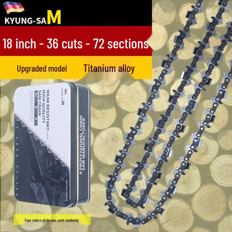 Universal Chainsaw Chain Set: 18" Gasoline, 20" Original, 14" Alloy Blade, 16" Electric Blade.