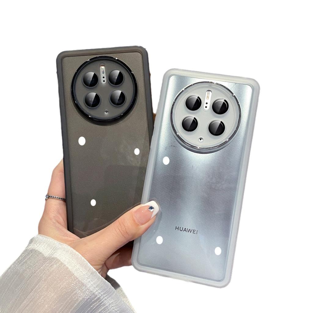 With Lens Film, Suitable for Huawei Mate50pro Mobile Phone Case, Transparent Mt40 All-inclusive M30 Anti-drop Simple Protective Case