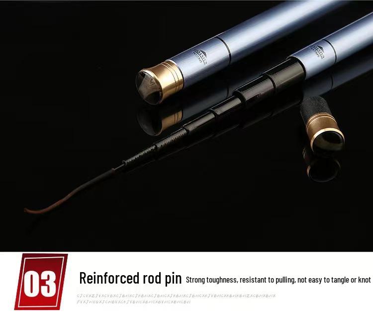 Ultralätt Portabelt Kolfiberfiskespö för Bäck och Karp