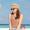 Octagonal Cap Straw Women Summer Thin Newsboy Cap Painter Adjustable Rope Knitted Beret Mesh Breathable Boinas Para Mujer
