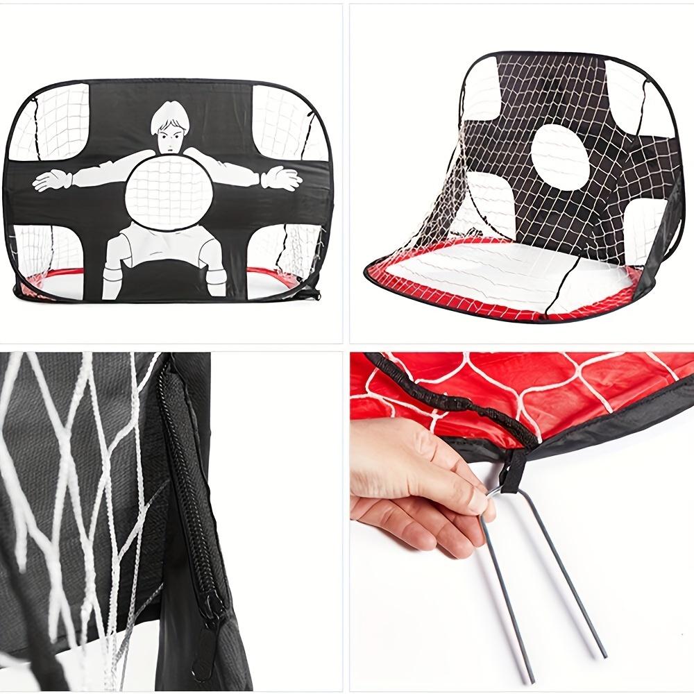 Foldable Football Goal Nylon Soccer Goal Adults Football Target Net for Playground Backyard Indoor Outdoor Training