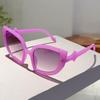 Cat Eye Sunglasses Women Fashion Halloween Party Gradient Decor Shades Trendy Brand Design Candy Color Rim Sun Glasses