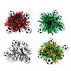Flor de Pulso com Tema de Futebol Pulseira de Pom Pom de Líder de Torcida Flor de Dança Bola de Flores para Eventos de Futebol Dia do Jogo Lembrancinhas de Festa