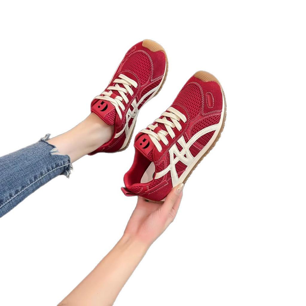 Retro Mesh Breathable Forrest Gump Training Shoes Women's 2025 New Summer Versatile Color Matching Platform Casual Sports Shoes