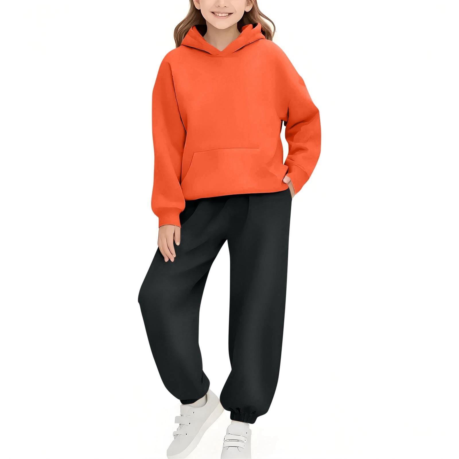 

Детский комплект однотонных толстовок (брюки + топ) 110