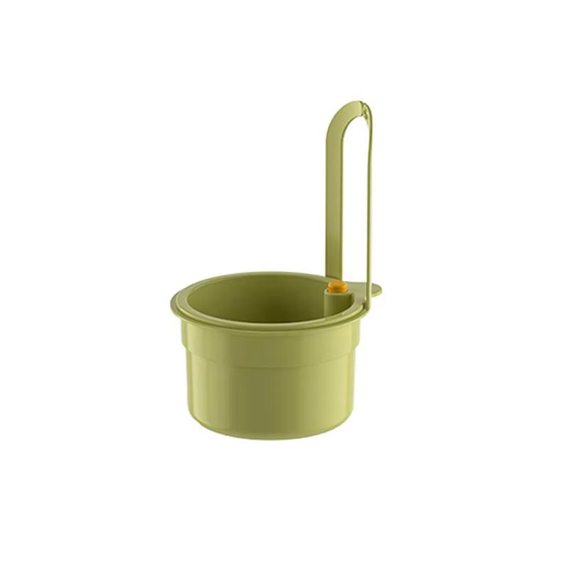 2IN1 Sink Drain Basket Faucet Hanging Filter Bag Adjustable Automatic Dumping Basket Sink Sponge Rack Kitchen Waste Collector