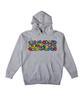 Sweatpants Pullover Hooded Sweatshirt - Heather Grey/Multi-Color 53123036A