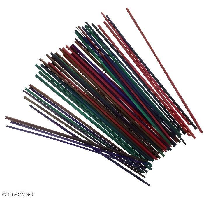 Rayher Hobby Pailles, 22 cm de Long, Sachet 50 pailles, Mélange Multicolore - 8906300