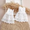 Women Detachable Sleeve Fake Cuffs Female Lace Thin Pleated Flare Sleeve False Cuffs Ruffles Wristband Decorative Accessory