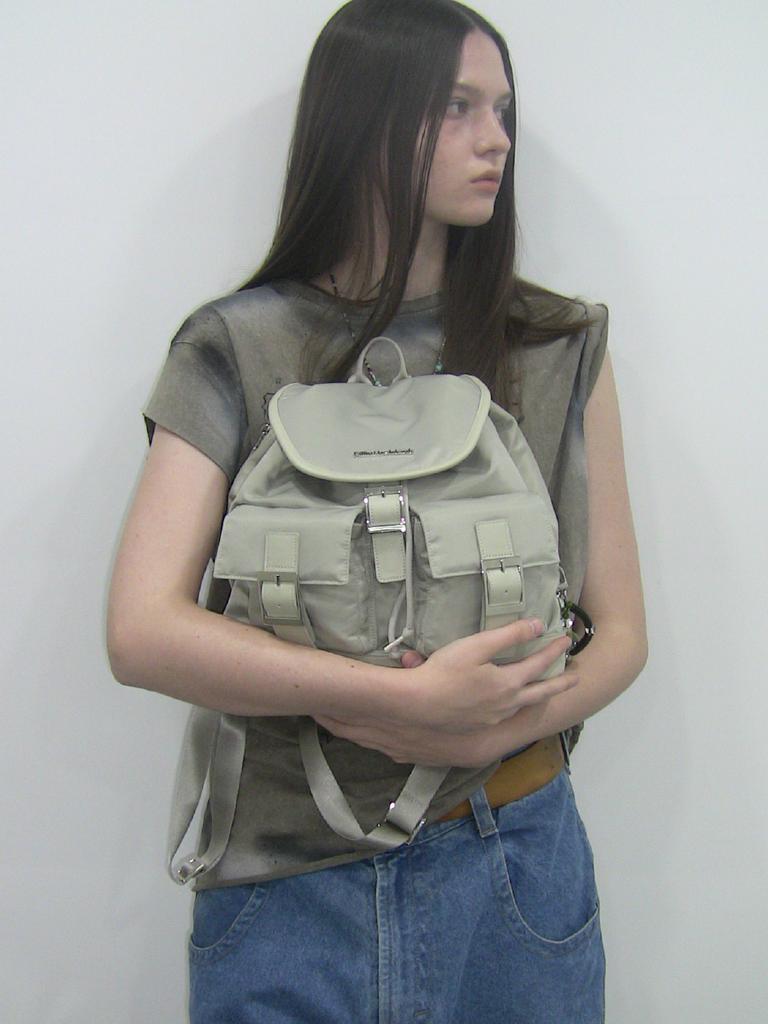 Fillintheblank Pk Backpack (Nylon)(Lighy Gray)