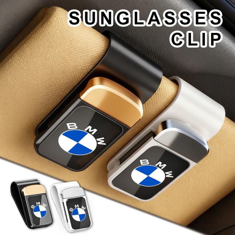Car Sun Visor Glasses Holder Card Ticket Stainless Storage Clip For BMW M3 M5 X3 E93 F10 F20 F30 F40 F15 F25 F26 F31 F49 F86