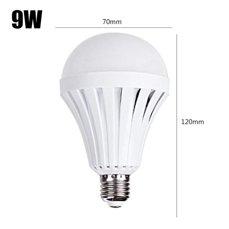 

5/7/9/12/15W Портативні прожектори Акумуляторні світлодіодні лампи E27 Розумна аварійна лампа Автоматичне вмикання при контакті з водою Лампочки для кімнати Різдвяні вогні 9W