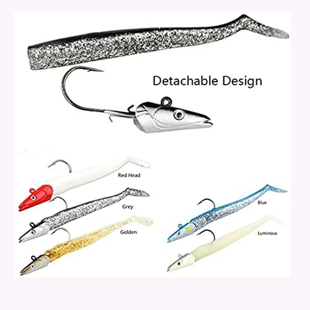 5Pcs Jig Head Soft Artificial Bait Kit Paddle Tail Trout Winter Fishing Lure Set Silicone Wobbler For Trolling Sea Bass Swimbait