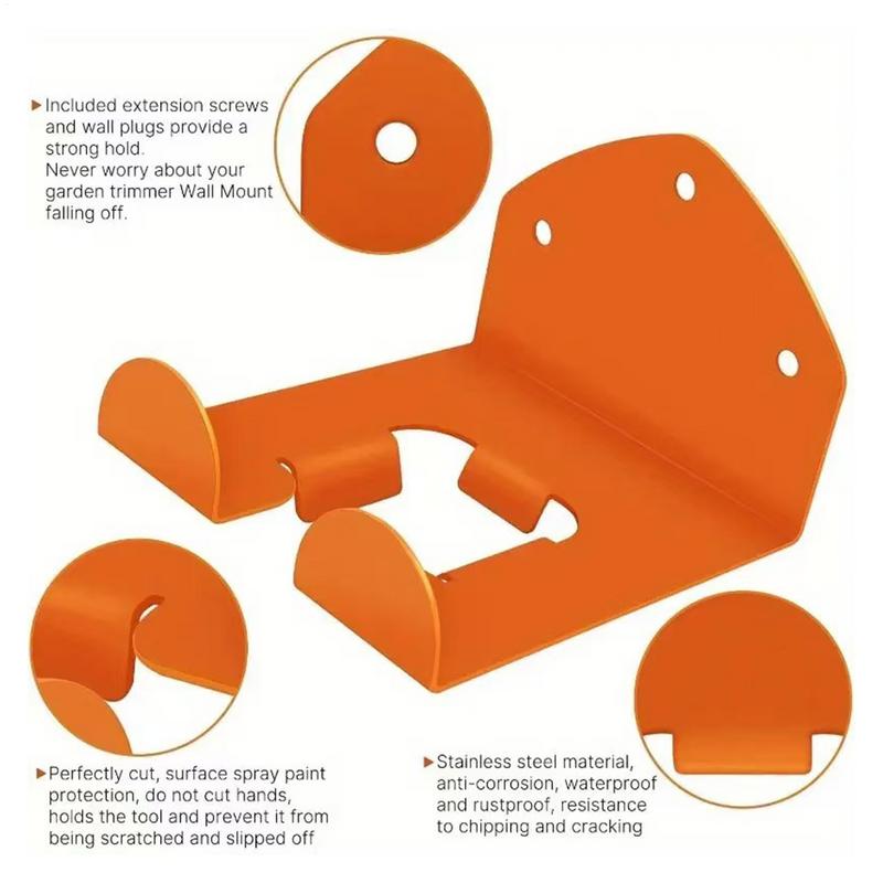 Heavy Duty Lawn Mower Hanger Grass Trimmer Rack Wall Mounted Storage Hanger Weedeater Organizer Holder Tool Rooms Storage Tool