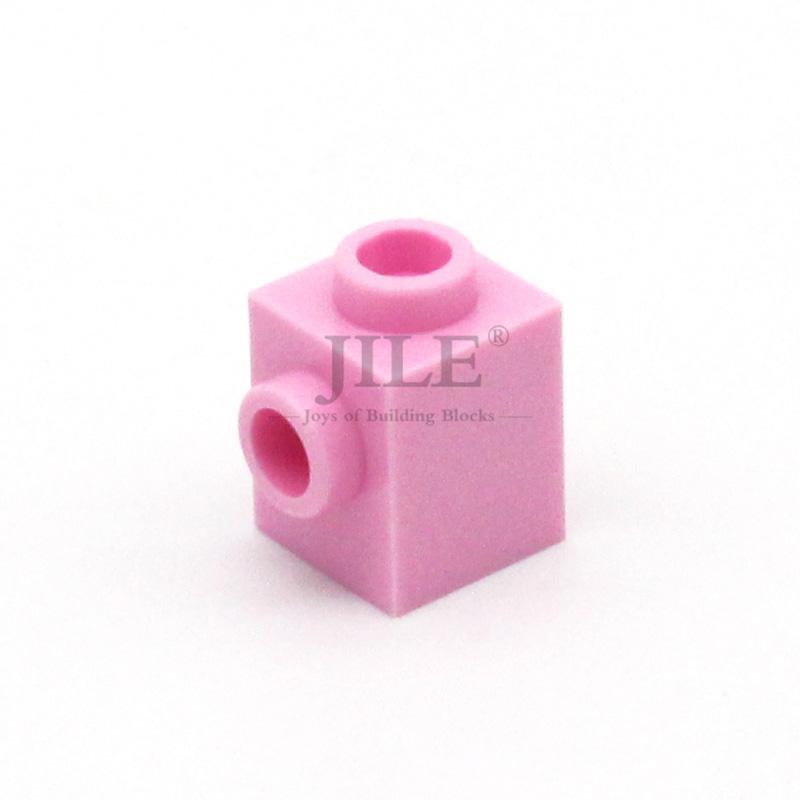 50pcs Moc Creative Brick Modified 1x1 with 2 Hole 87087 DIY Basics Enlighten Building Blocks Classic Compatible Assembles Parts