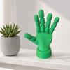 Movable Jointed Hands 3D Printed Prop, Articulated Finger Hand Statue, Flexible PLA Desktop Ornament for Home Office Desk Decor,